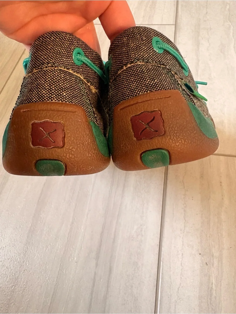 Twisted X Youth Dust & Turquoise ECO Driving Moc 3M youth
